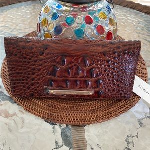 NWT Brahmin ADY Pecan Melbourne Wallet Genuine Leather